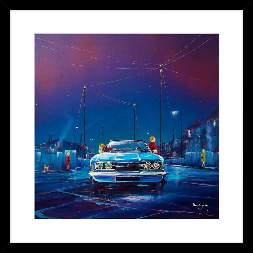 Ford Cortina GXL Exclusive Adam Barsby Art Picture
