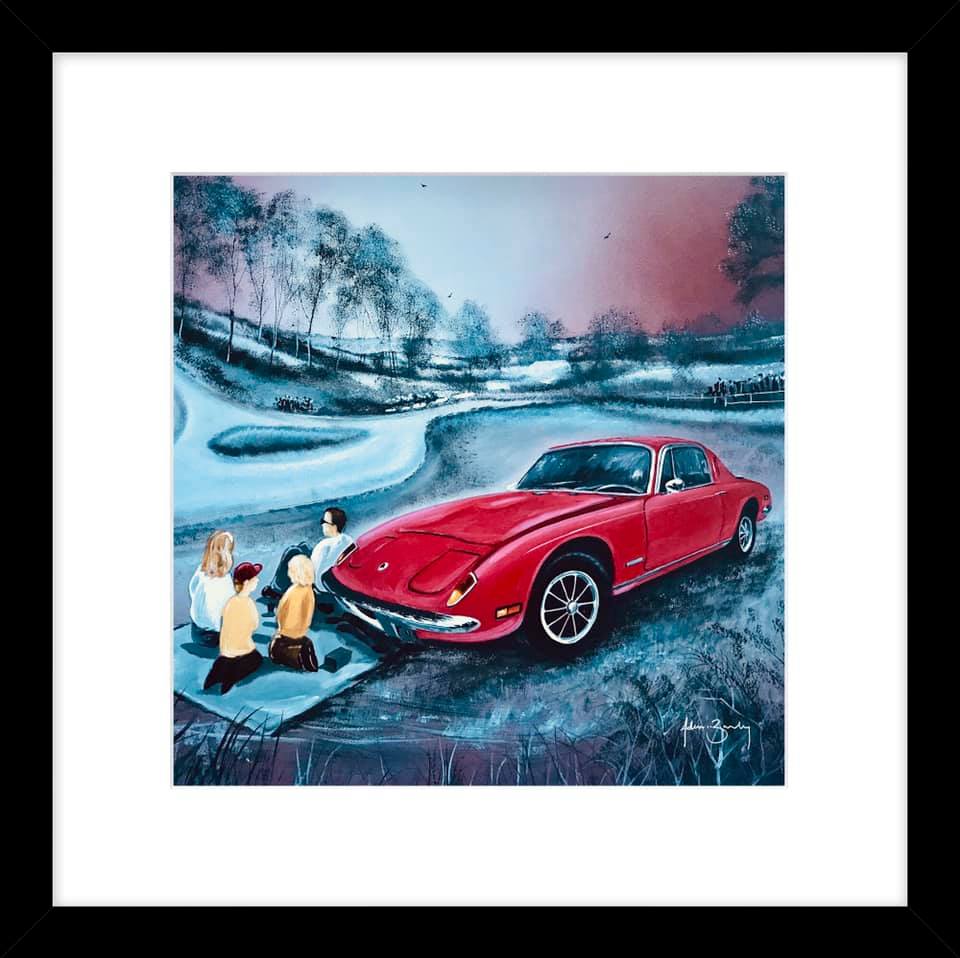 Lotus Elan Exclusive Adam Barsby Art Picture SALE