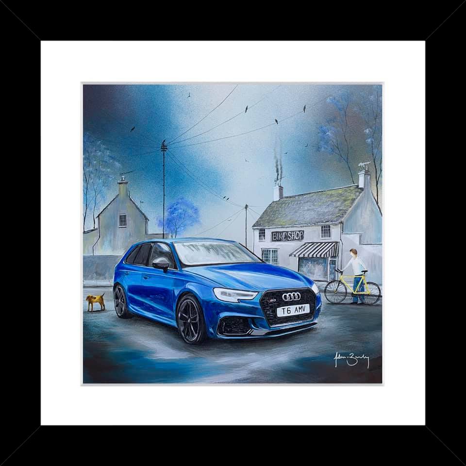 Framed Audi picture