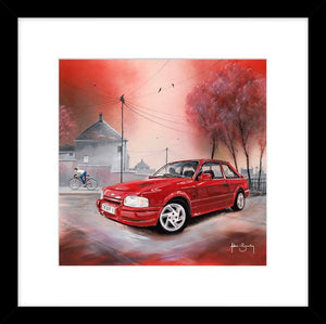 Ford Escort Mark IV 4 Exclusive Adam Barsby Small Art Picture