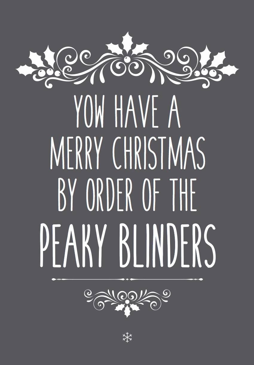 peaky blinders christmas card