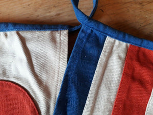 Stunning Cotton Canvas Extra Long Quality Nautical Tea Stained Bunting Alphabet Numbers Signal Sailing Boat