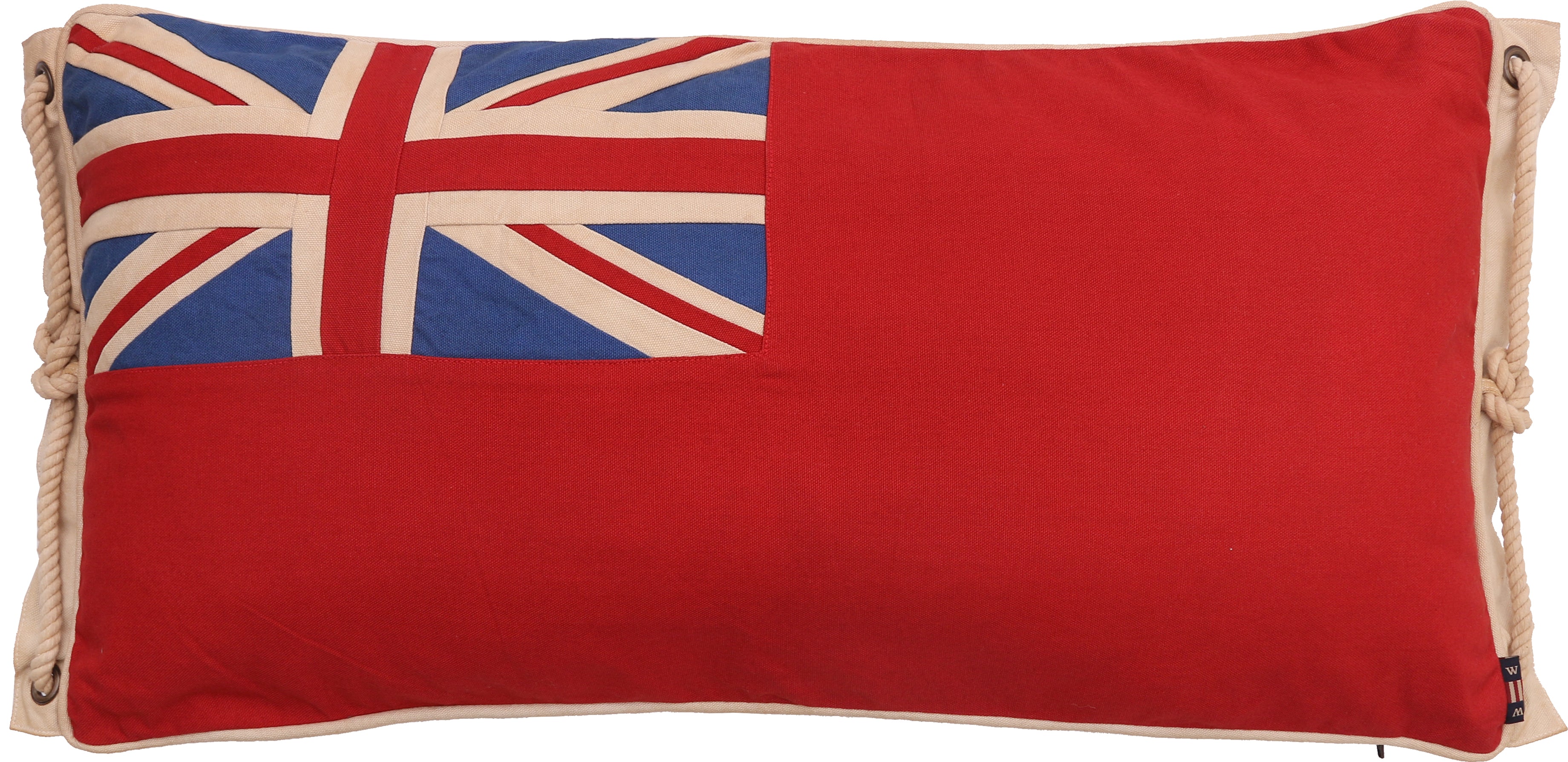 Large British Red End Ensign Nautical Union Jack Flag Filled Tea Stain Cushion