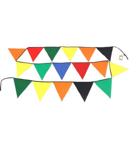 Stunning Quality Multicolour Bunting Cotton Canvas - Available in Small or Large Triangles