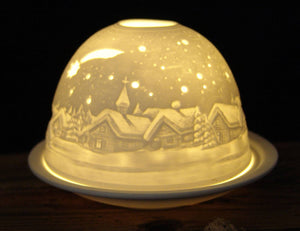 Shooting Star German Ceramic Tea Light Dome Candle