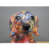 Colourful Paint splash sausage dog daschund Ornament