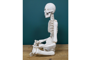 Large Yoga Lotus Pose Skeleton Large Sculpture