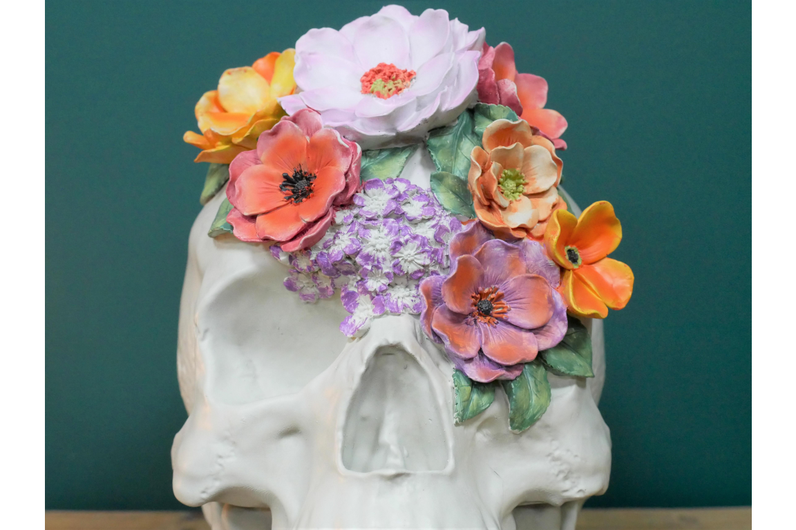 Large Flower Skull