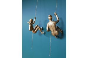 Wall hanging Climbing / Abseiling Woman - Choice of style - SALE