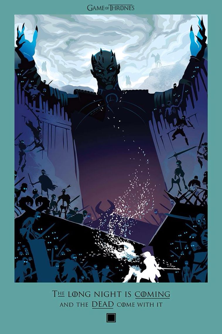 Game of Thrones A3 Print - The Long Night Is Coming