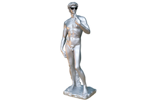 Michelangelo’s Silver David with Sunglasses