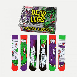 United Odd Socks Box Set of 6 Odd Socks - Dead legs horror