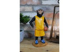 Basketball monkey resin figurine - front