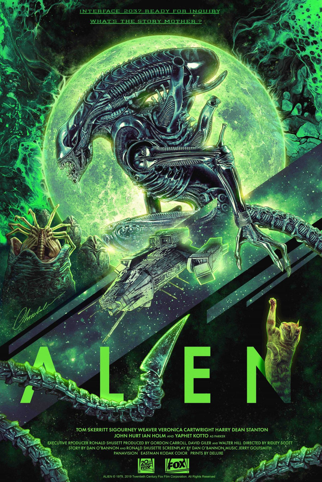 Alien movie print