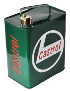 Retro Hand Painted Castrol Advertising Aluminium Oil Petrol Jerry can