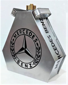 Retro Hand Painted Mercedes Advertising Aluminium Oil Petrol Jerry can SALE