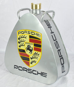 Retro Hand Painted Porsche Advertising Aluminium Oil Petrol Jerry can