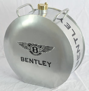 Retro Hand Painted Bentley Advertising Aluminium Oil Petrol Jerry can