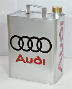 Retro Hand Painted Audi Advertising Aluminium Oil Petrol Jerry can SALE
