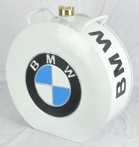 SALE Retro Hand Painted BMW Advertising Aluminium Oil Petrol Jerry can SALE