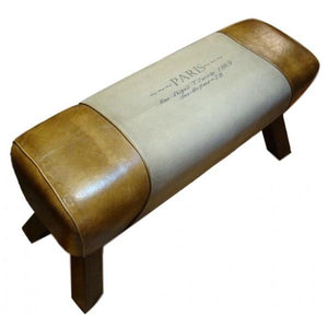 Leather Bench Paris Pommel Horse Style