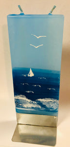 Sailing Boat Flatyz Handmade Decorative Flat Candle