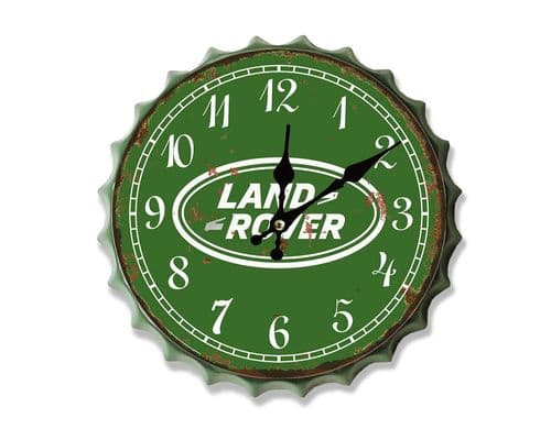 Land Rover bottle top Clock 30cm