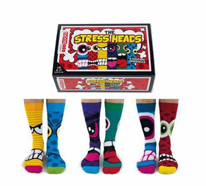 United Odd Socks Box Set of 6 Odd Socks - Stress Heads