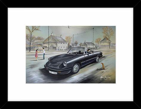 Exclusive art Alpha Romeo Spyder