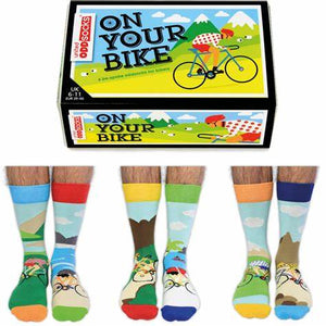 United Odd Socks Box Set of 6 Odd Socks - On your bike Cycling