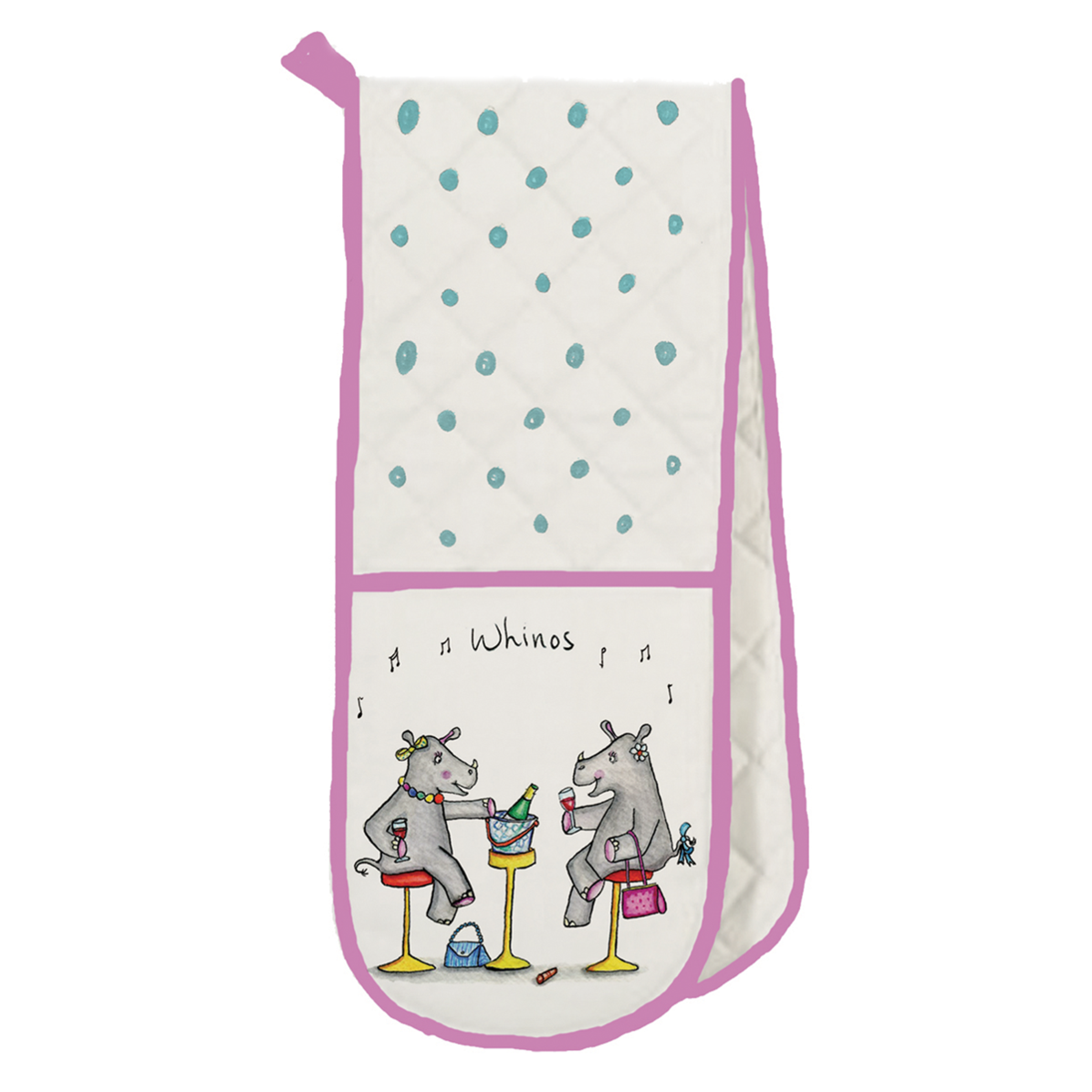 Whinos Rhinos Funny Oven Gloves