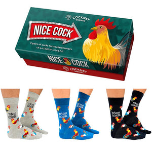 Cockney Spaniel Socks Funny / Rude Box Set - Nice Cock