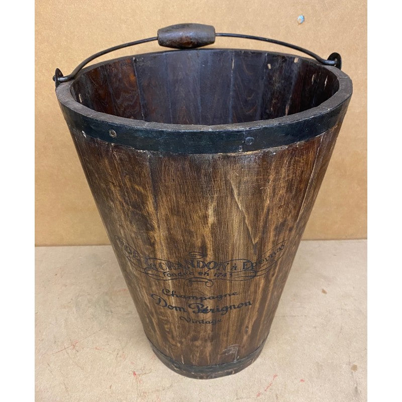 Reclaimed Wooden Bucket  - Choice Of Moet or Dom Perignon Champagne
