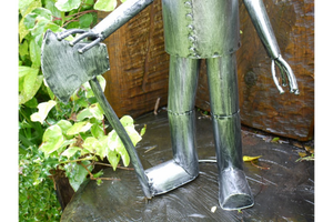 Tarquinthe Large Tin Man garden statue
