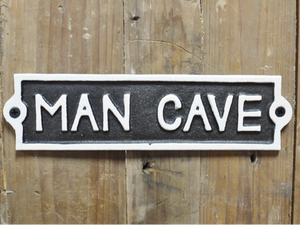 Cast Iron Sign Man Cave