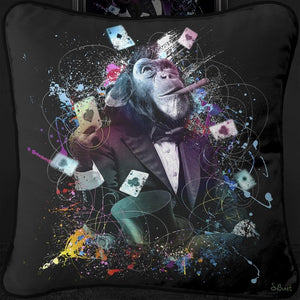 Licenced Sylvan Binet Artwork Silk Printed Duck Feather Filled Large Statement Cushion - Choice of designs