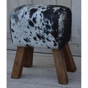 Genuine Cowhide Footstool