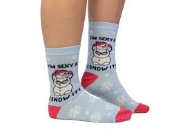 Cockney Spaniel I'm Sexy & I Snow It! Funny Christmas Socks