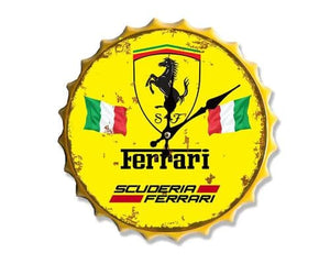 Ferrari bottle top Clock 30cm - SALE