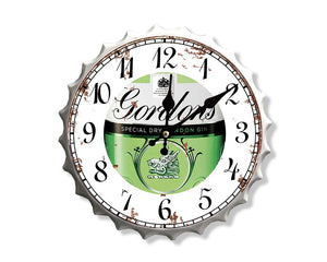 Gordons Gin Bottle top Clock cap 30cm