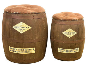 Hendicks Gin Aged Wooden Barrel / Storage Stool