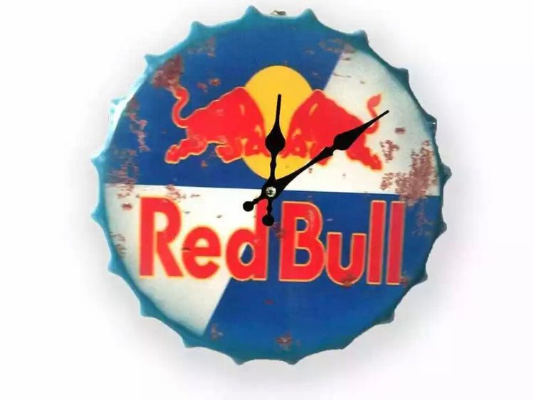 Red Bull bottle top Clock 30cm SALE