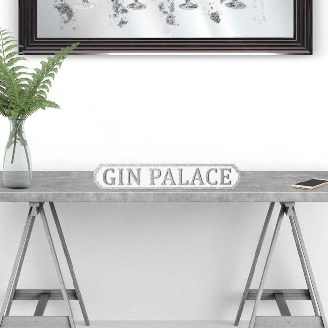 gin palace glitter street sign