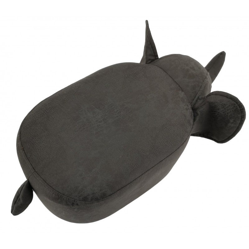 suede animal footstool - dark grey elephant Stool