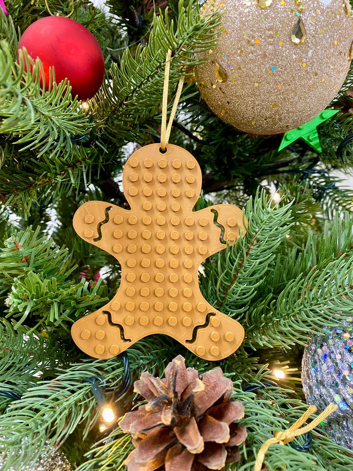 Lego Compatible large Tree Hanger - Gingerbread man