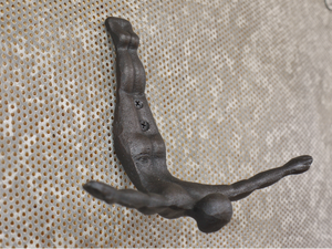 Cast iron Diving man hook 