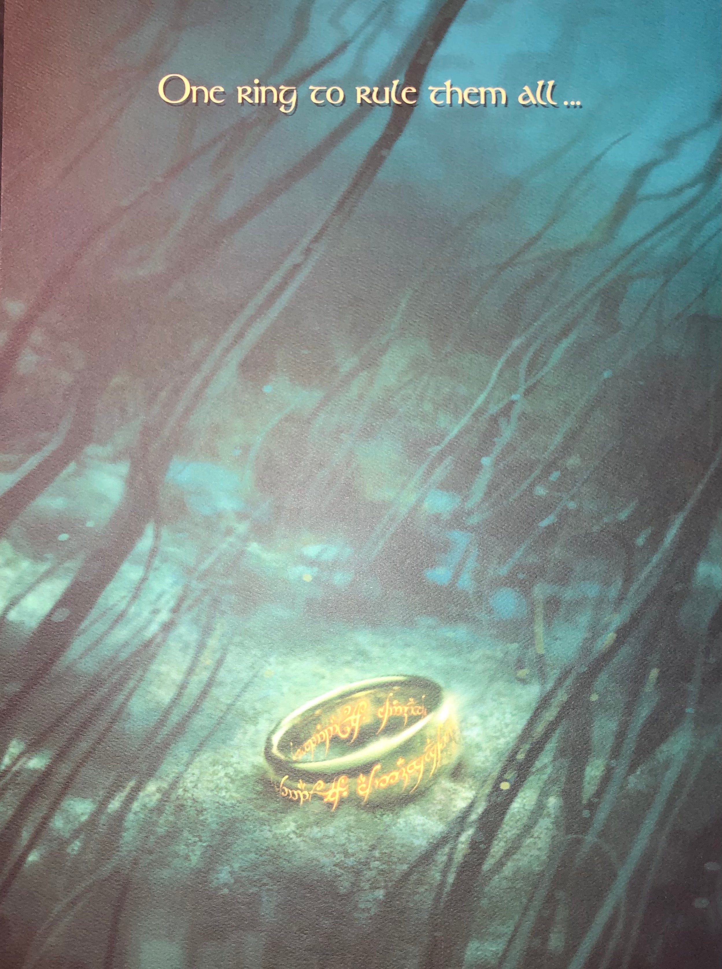Lord of the rings ring A3 Print - The Art of Film