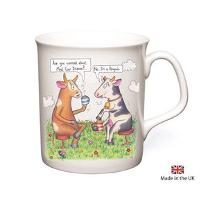 DrawUK Bone China Art funny mug