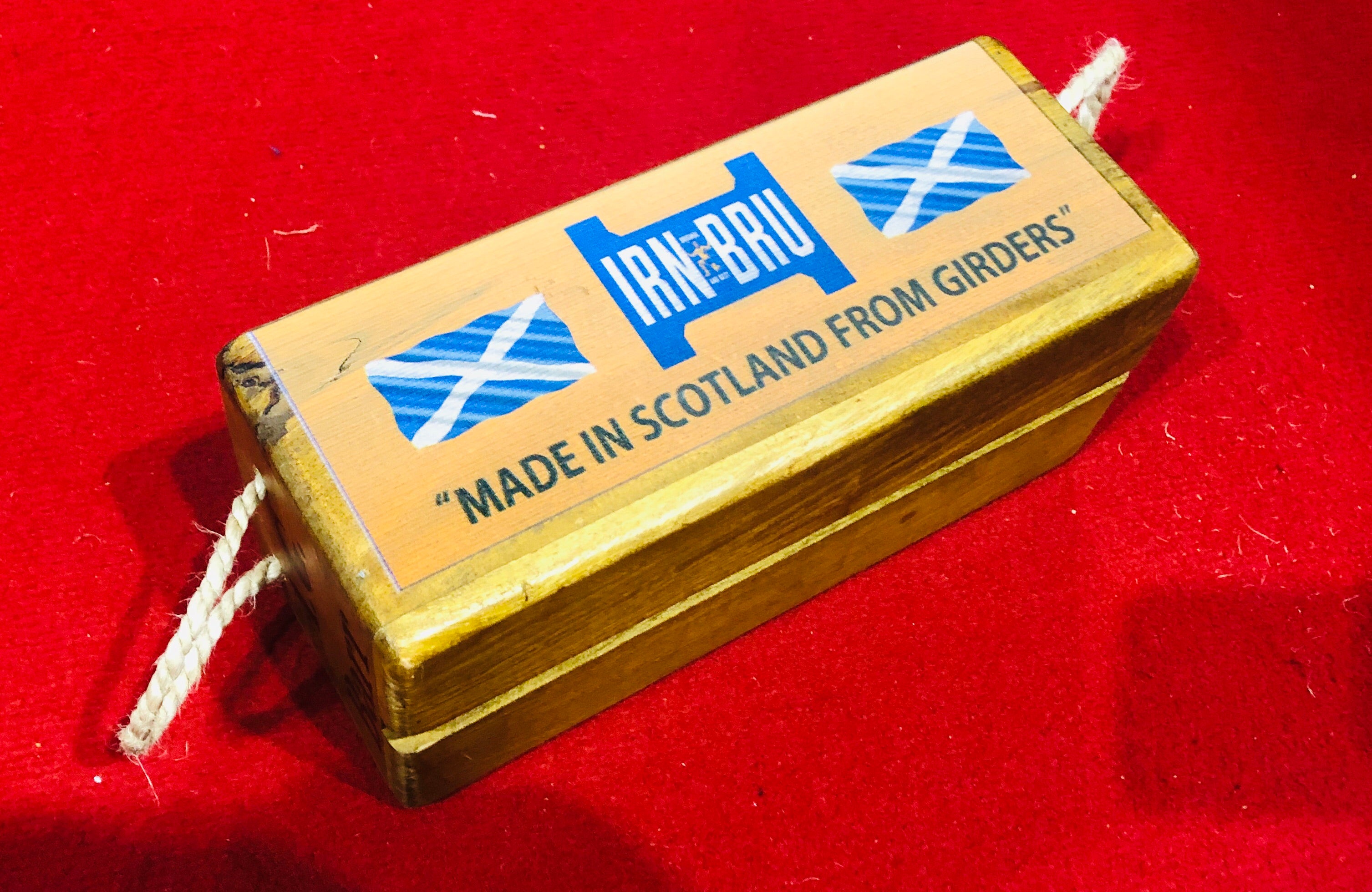 Iron bru Scotland girders wooden box - SALE