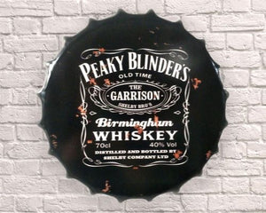 peaky blinders giant metal hanging bottle top